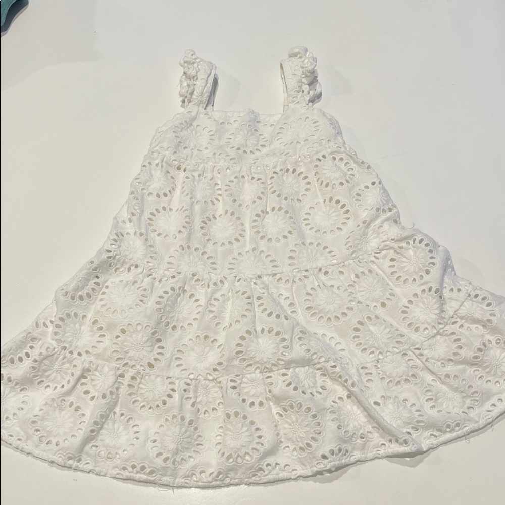 Vineyard Vines White Eyelet Kids Dress
